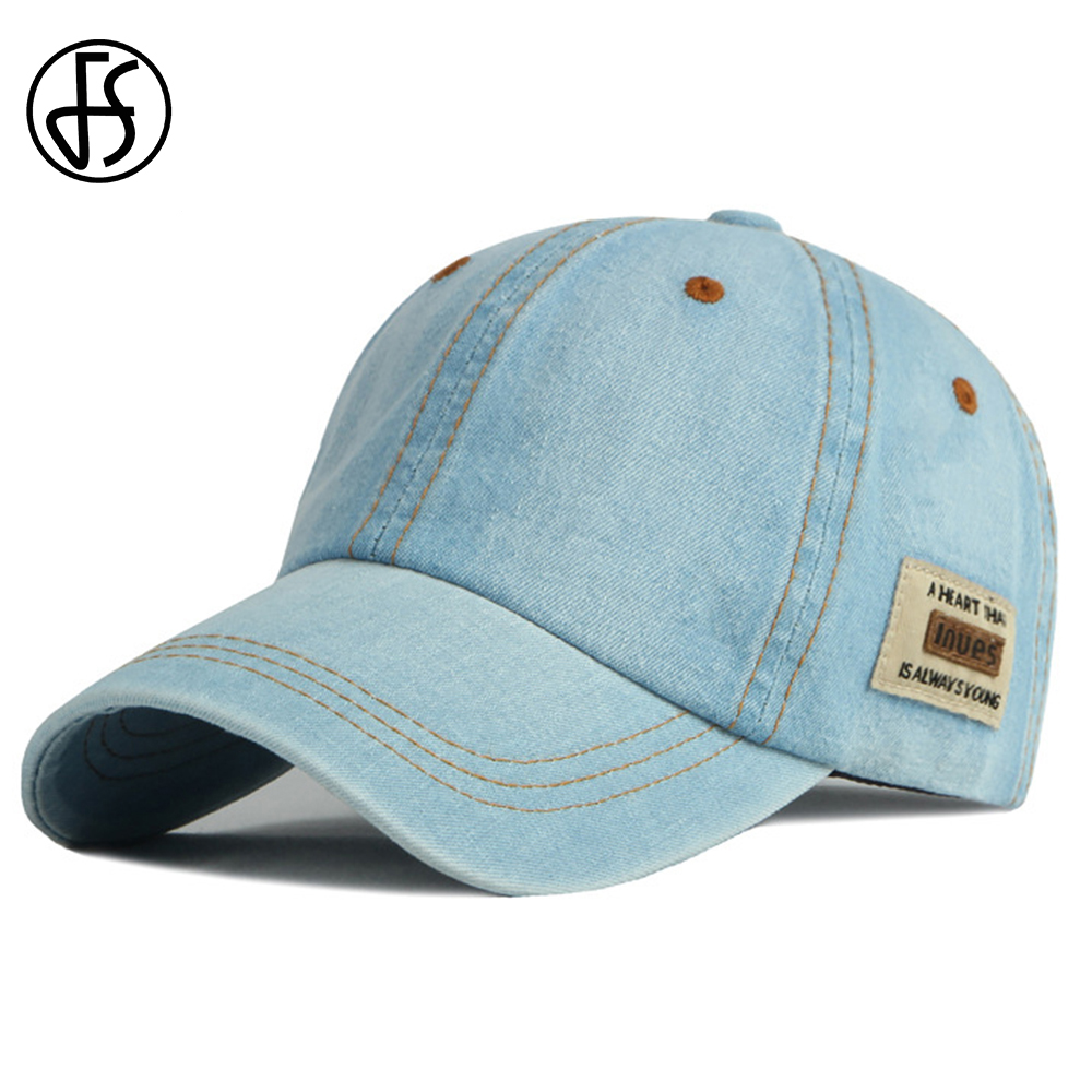 Cap Streetwear Brand - Topi Denim Biru Merek FS Untuk