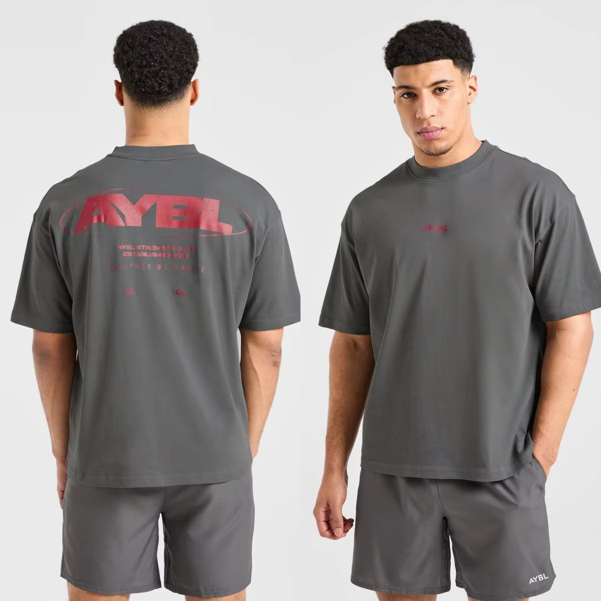 Streetwear Gym Brand - Kaos Katun Grafis Logo Klasik GYM,