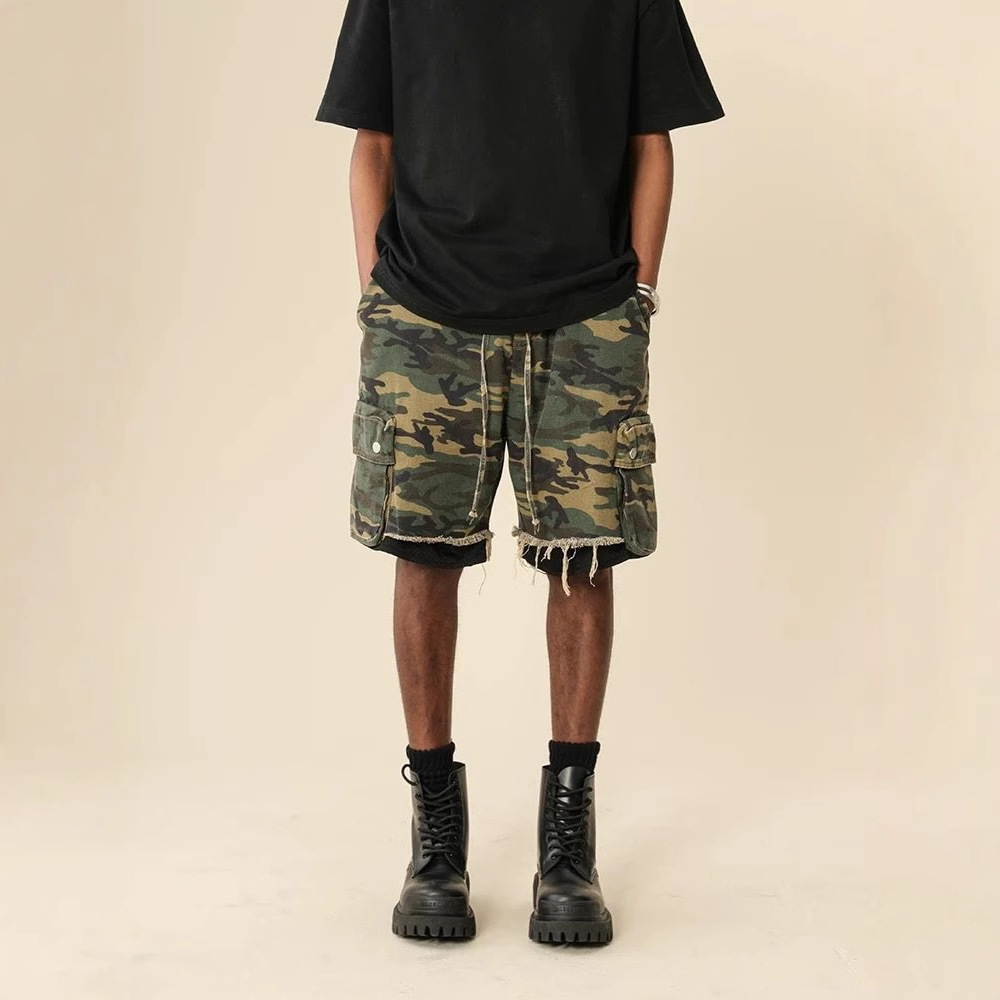 Streetwear Brand Pants - Celana Pendek Kamuflase Vintage Gaya Streetwear