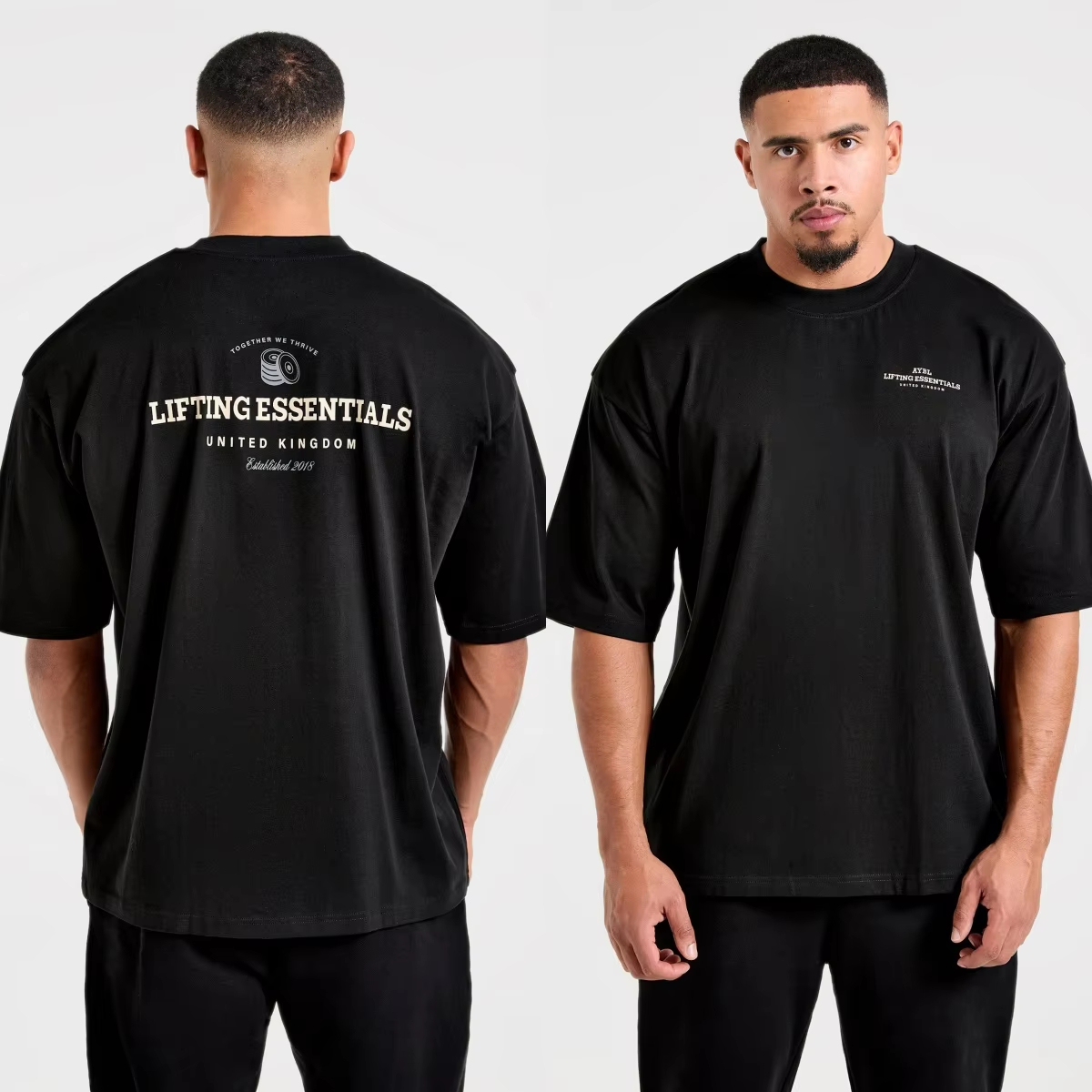 Streetwear Gym Brand - Kaos Katun Grafis Logo Klasik GYM