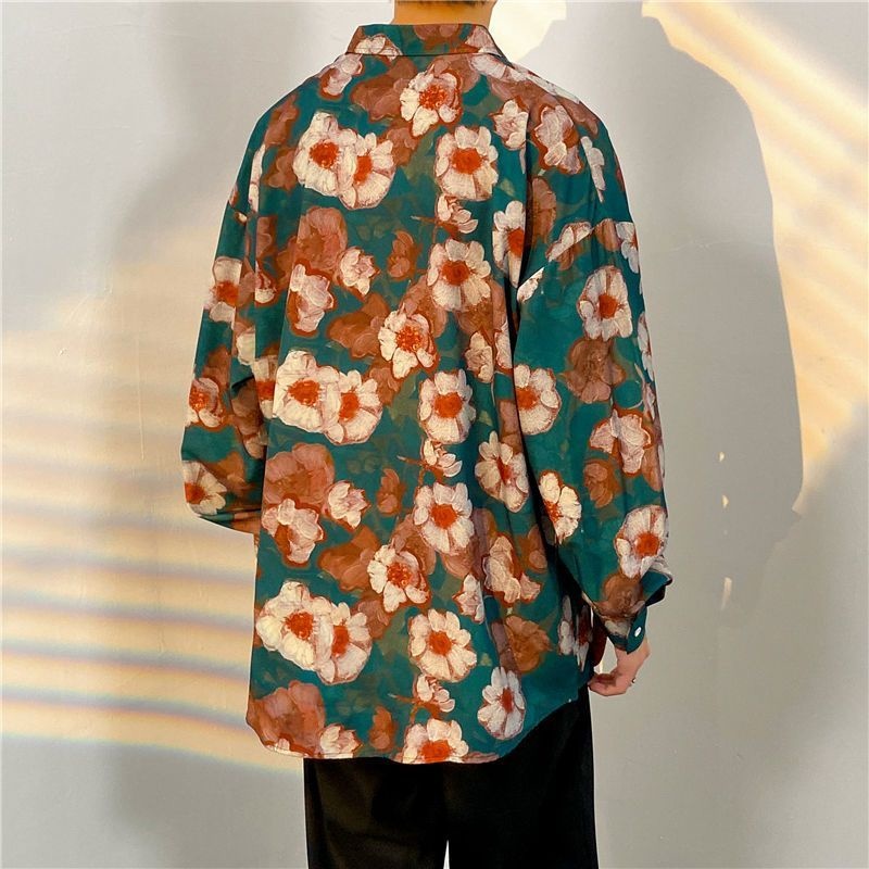 Fashion Pria Kemeja Bunga Leng - Streetwear Brand With Flowers ulasan dan harga