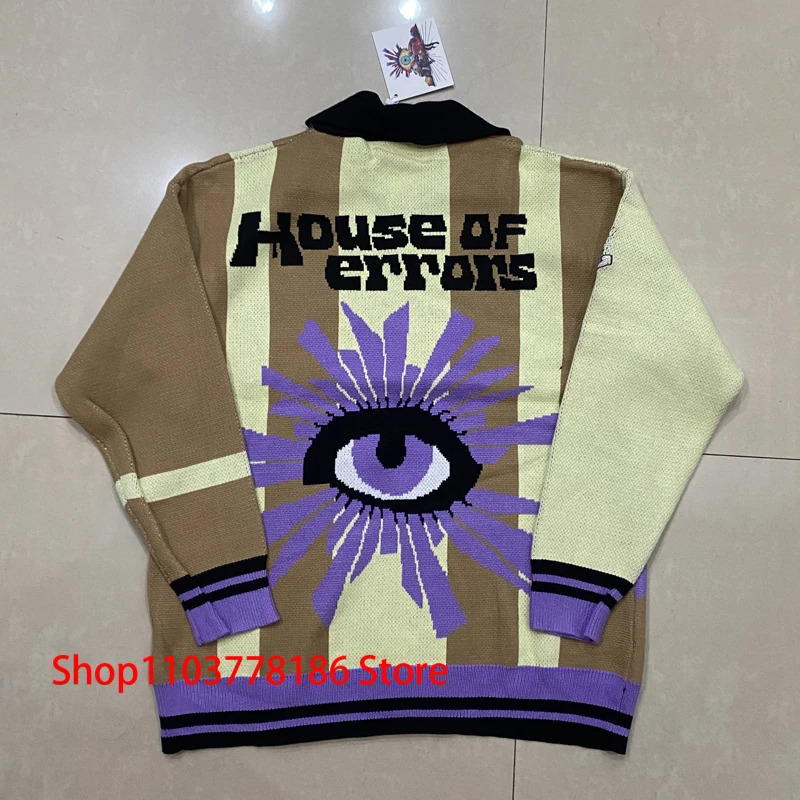 Sweater Kasual Longgar Motif J - Streetwear Brand With Eye ulasan dan harga