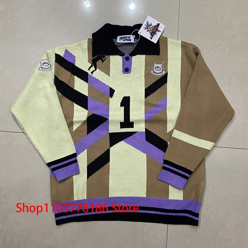 Sweater Kasual Longgar Motif J - Streetwear Brand With Eye ulasan dan harga