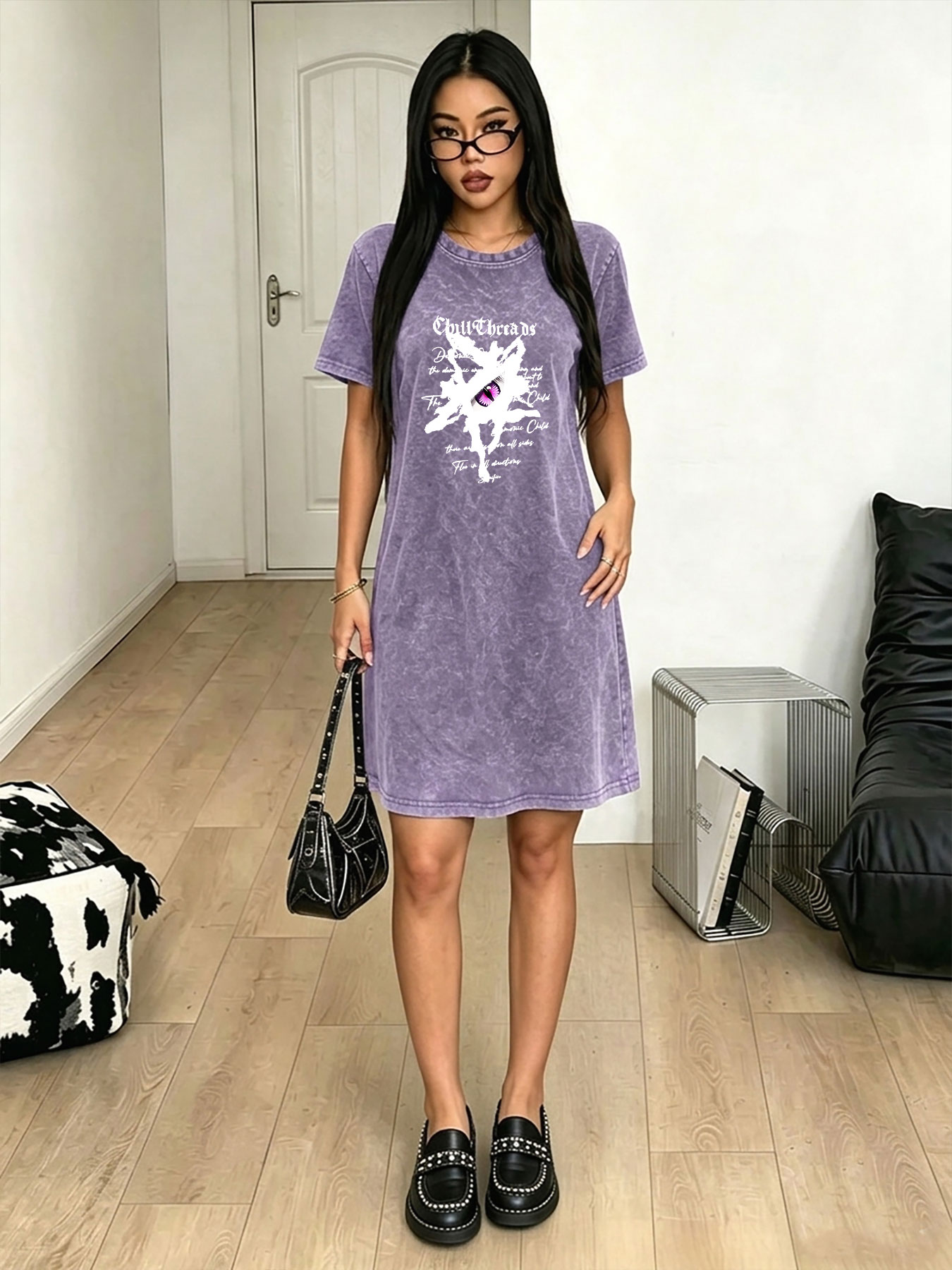 Gaun T-Shirt Vintage Wanita, G - Streetwear Brand With Eye ulasan dan harga
