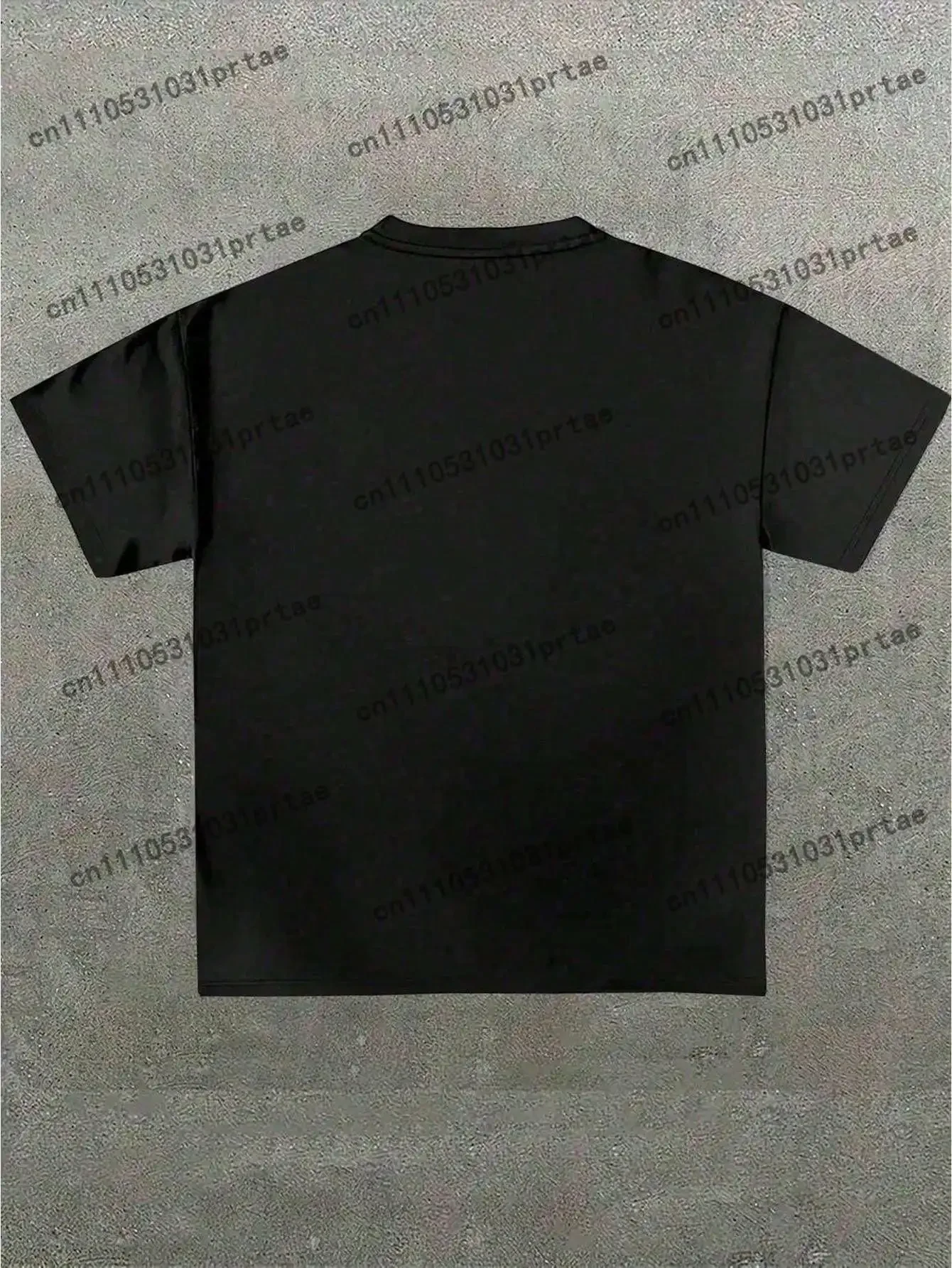 Kaos Grafis Hitam Ukuran Besar - Streetwear Brand With Eye ulasan dan harga