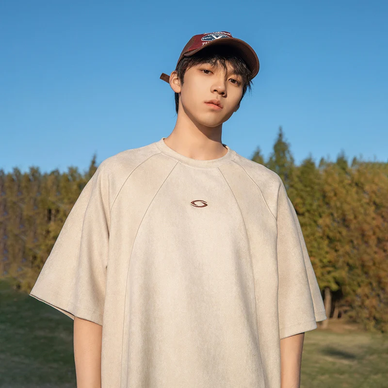 TFETTERS Kaus Warna Solid Sued - Streetwear Brand Korea ulasan dan harga