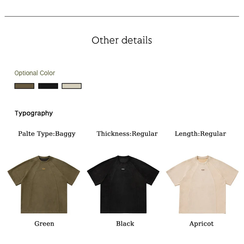 TFETTERS Kaus Warna Solid Sued - Streetwear Brand Korea ulasan dan harga