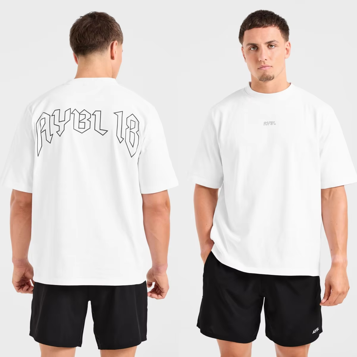 Kaos Katun Grafis Logo Klasik  - Streetwear Gym Brand ulasan dan harga