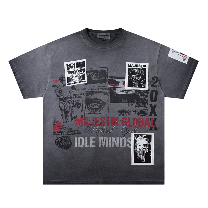 Kaos T-Shirt Grafis Kolase Vin - Streetwear Brand With Eye ulasan dan harga