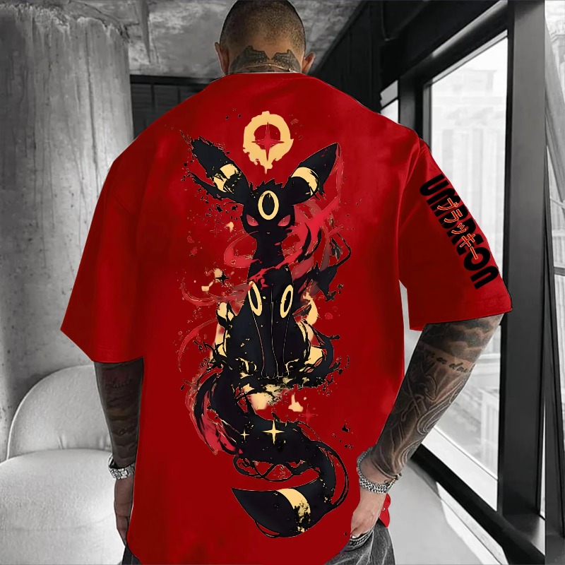Kaos Print Co-branding Pokémon - Cap Streetwear Brand ulasan dan harga