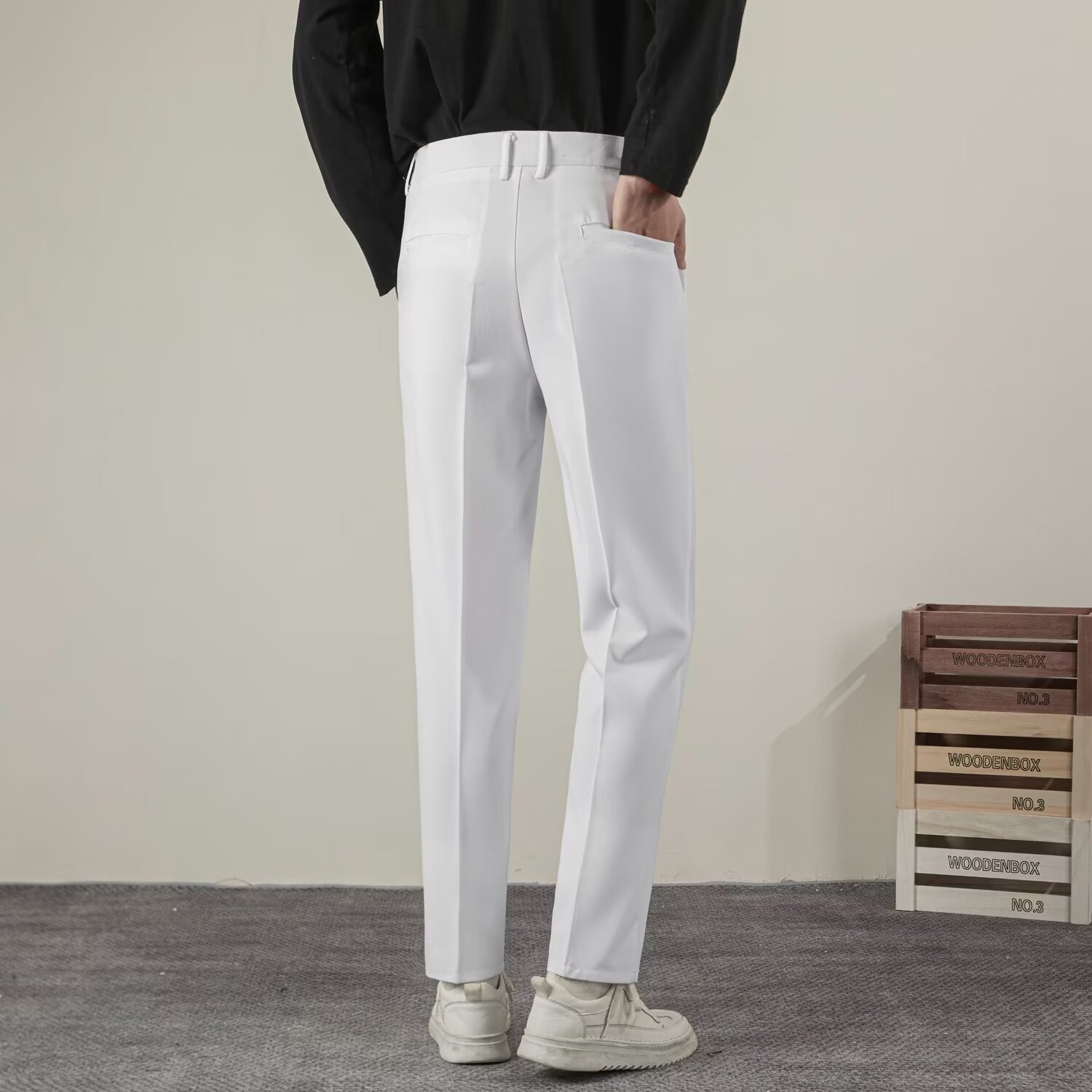 Celana kasual lurus warna polo - Streetwear Brand Pants ulasan dan harga