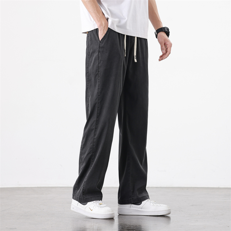 OUSSYU celana panjang kasual p - Streetwear Brand Korea ulasan dan harga