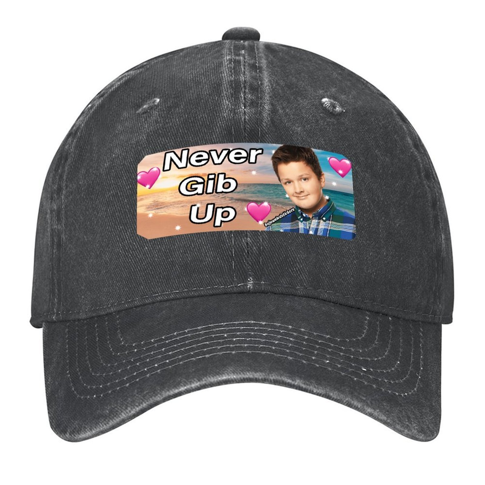 Topi Baseball Stiker Never Giv - Cap Streetwear Brand ulasan dan harga