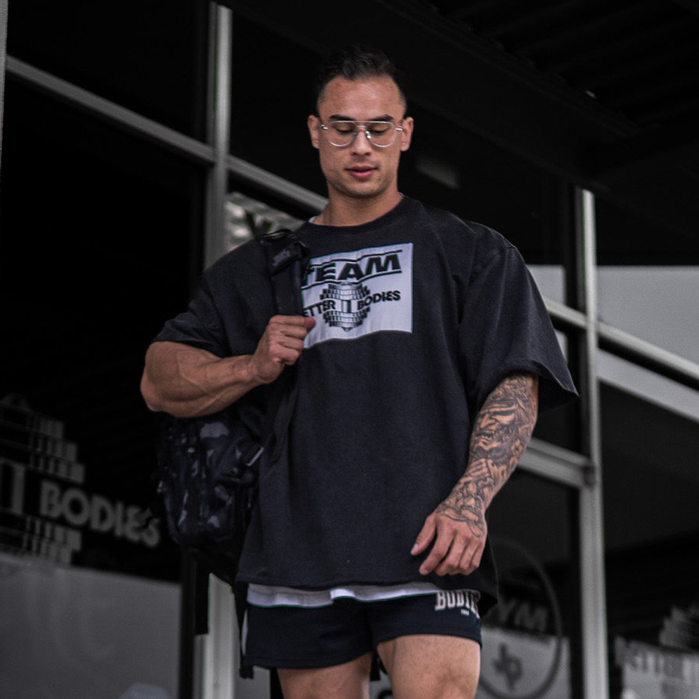 Kaos Oblong Katun Bermotif Rel - Streetwear Gym Brand ulasan dan harga