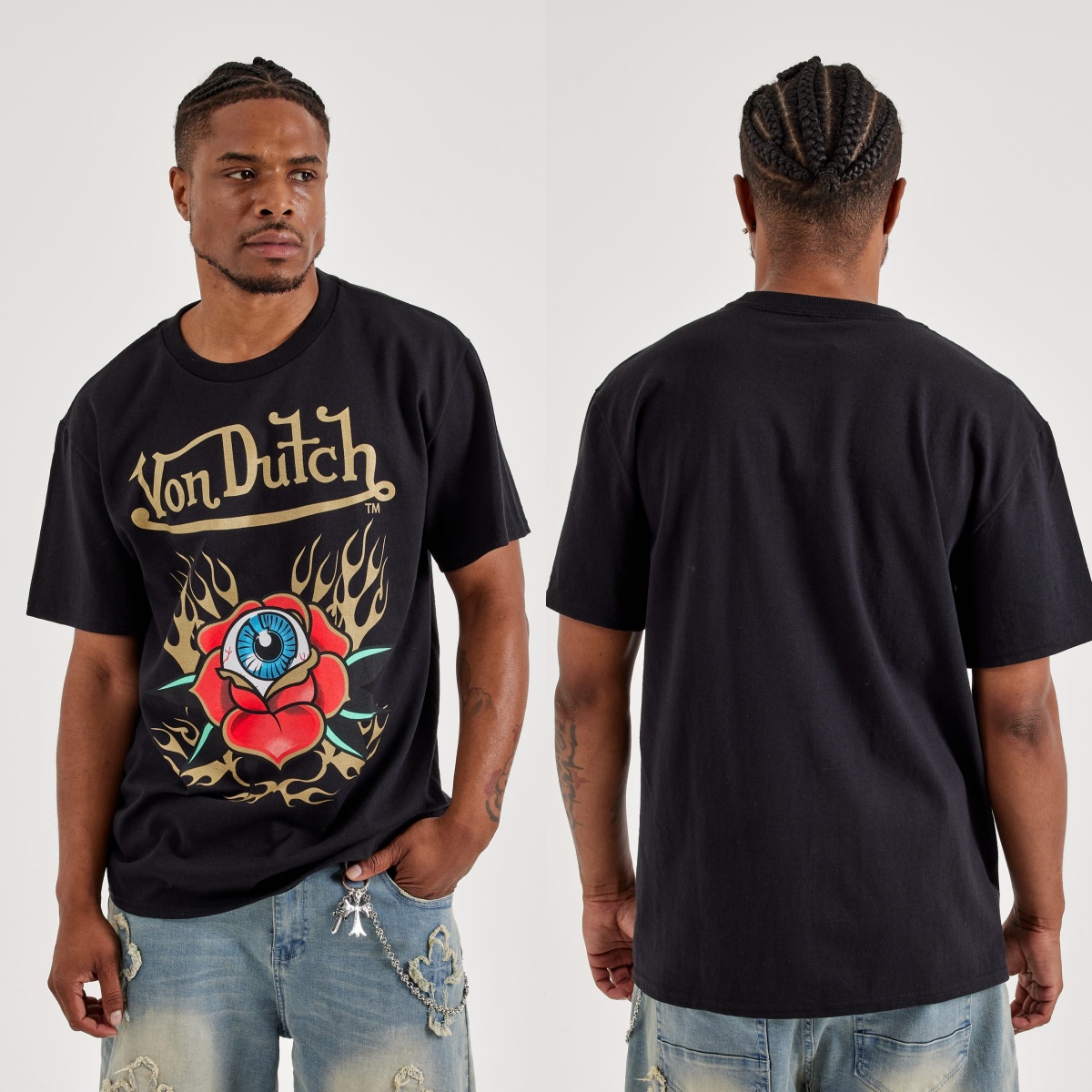 Kaos Merek Rose Eyes Von Motor - Streetwear Brand With Eye ulasan dan harga